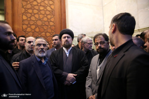 وداع با پیکر مطهر دو شهید مقاومت در حرم مطهر امام خمینی (س)