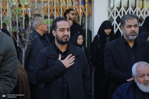 دسته عزاداری روز شهادت حضرت زهرا (س) با حضور آیت الله العظمی وحید خراسانی