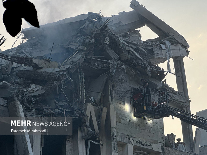 حمله رژیم صهیونیستی به مناطق مسکونی تهران + تصاویر