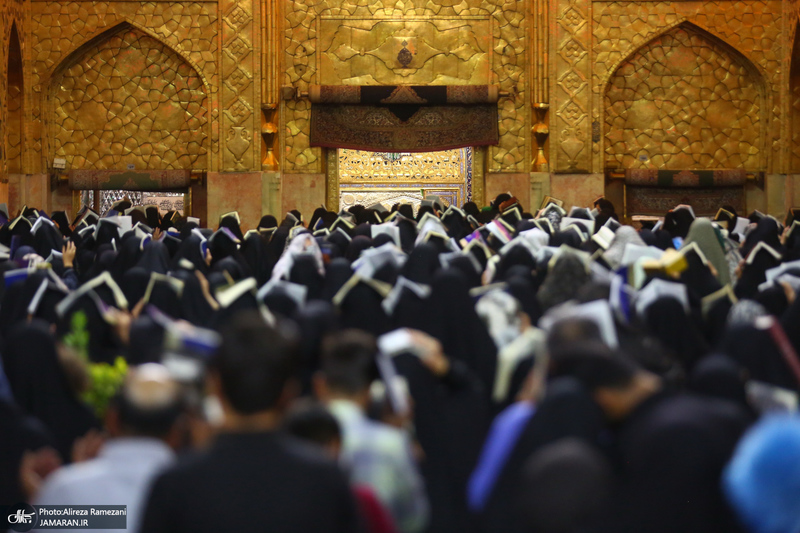 مراسم دعا و احیای شب بیست و یکم ماه رمضان در حرم امام رضا(ع)