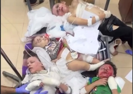 اسرائیل همچنان بر سر کودکان غزه بمب می ریزد + فیلم