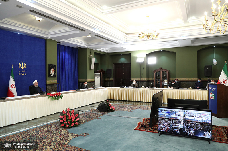 مراسم بهره برداری از طرح های ملی وزارت نفت با دستور رئیس جمهوری