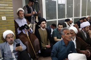 مراسم ترحیم همسر آیت الله العظمی سیستانی در قم