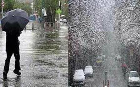 برف و باران مناطق جنوبی استان زنجان را فرا می گیرد