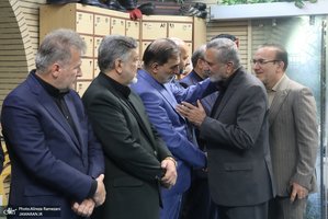 مراسم گرامیداشت شهید علی لاریجانی در مسجد بلال صدا و سیما