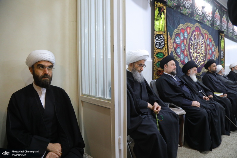 عزاداری شهادت حضرت فاطمه (س) در بیت آیت الله دوستی زنجانی‎