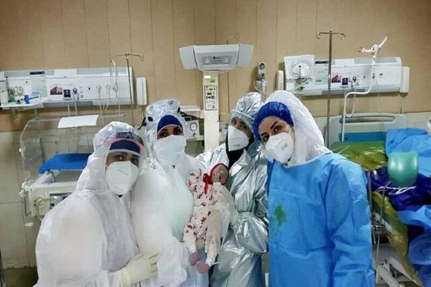 نخستین نوزاد از مادر مبتلا به کرونا در اردبیل به دنیا آمد