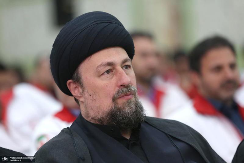 دیدار امدادگران هلال احمر با سید حسن خمینی