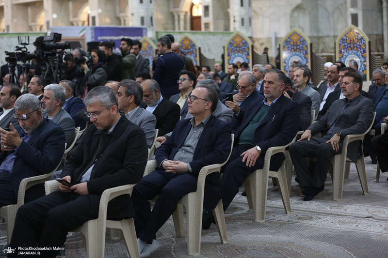 مراسم تجدید میثاق رئیس و نمایندگان مجلس شورای اسلامی با آرمان های امام خمینی (س)