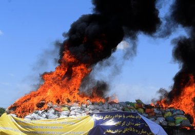 26 تن انواع مخدر و روان گردان در گلستان امحاء شد