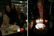 جشن تولد ایرج طهماسب در کنار همسر و دخترش + عکس
