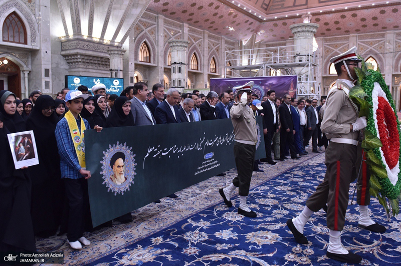 تجدید میثاق وزیر آموزش وپرورش و جامعه فرهنگیان با آرمان‌های حضرت امام خمینی (س)