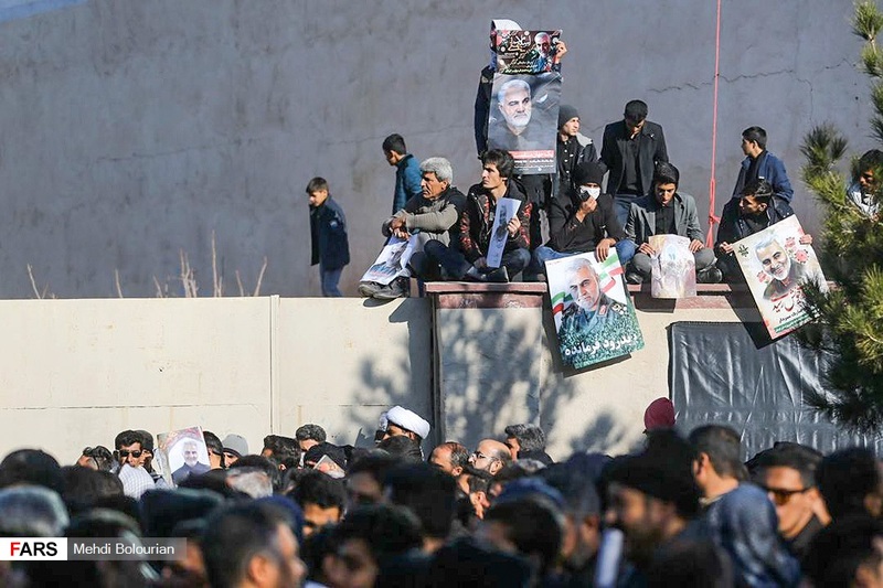 مراسم تشییع و خاکسپاری سردارحاج قاسم سلیمانی در کرمان