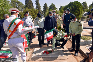 مراسم ادای احترام به مقام شامخ شهدای 17 شهریور در بهشت زهرا(س)