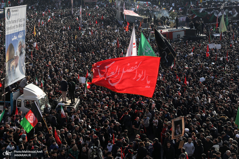 حضور میلیون ها تهرانی در تشییع پیکر مطهر سردار قاسم سلیمانی - 2