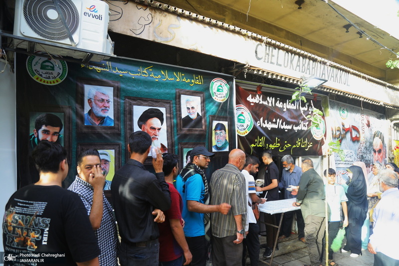 ایستگاه صلواتی کتائب سیدالشهداء عراق به مناسبت رحلت امام خمینی در قم