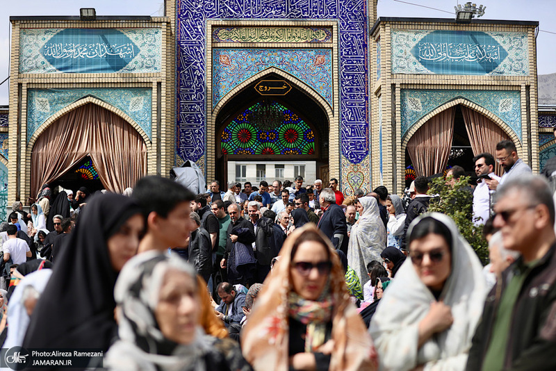 مراسم تحويل سال در آستان حضرت امام زاده صالح (ع)