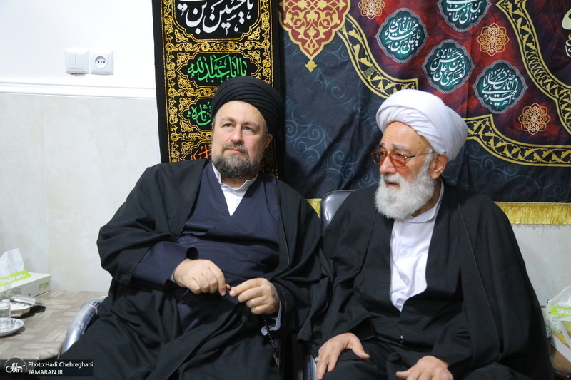 عزاداری شهادت حضرت فاطمه (س) در بیت آیت الله دوستی زنجانی‎