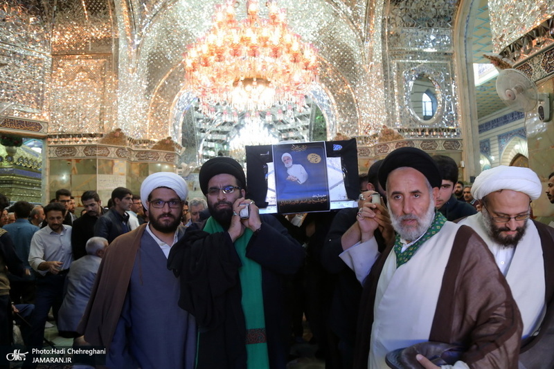 مراسم تشییع و خاکسپاری مرحوم آیت الله قاضی زاده اراکی(ره)