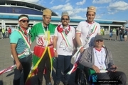 تصاویری از هواداران ایران و اسپانیا مقابل ورزشگاه کازان