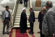 حسن روحانی وارد فرودگاه اهواز شد/ دعوت مقتدایی از خوزستانی ها برای استقبالی با شکوه