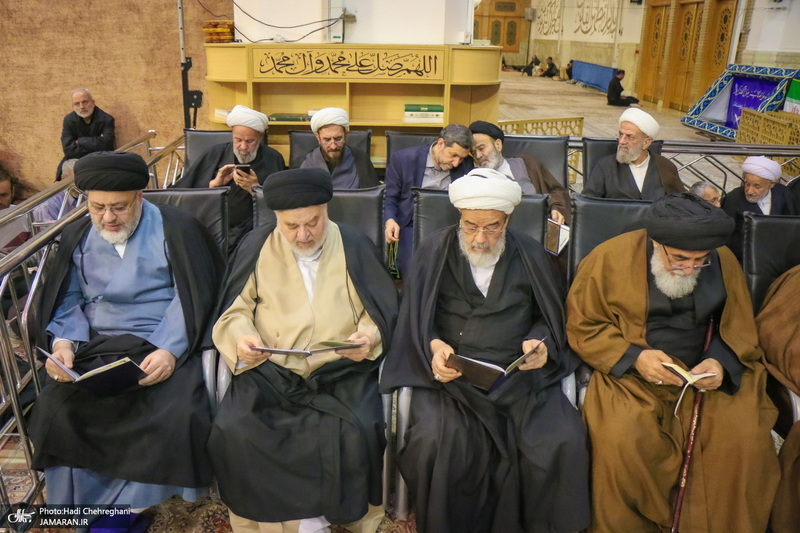 مراسم بزرگداشت شهید علی لاریجانی در حرم حضرت معصومه (س)