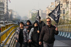 مراسم تشییع پیکرهای مطهر 100 شهید گمنام در تهران-5