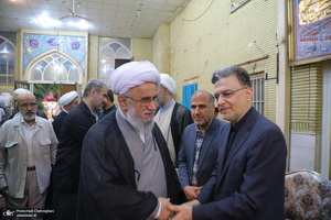 مراسم ترحیم آیت الله العظمی محفوظی (ره) در مسجد رفعت قم