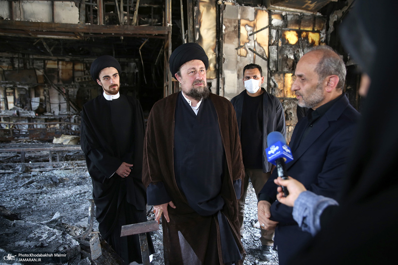 بازدید سید حسن خمینی از ساختمان شیشه ای صداوسیما