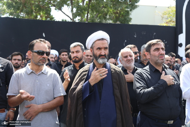 دسته عزاداری شهادت امام عسکری (ع) با حضور آیت‌الله العظمی وحید خراسانی