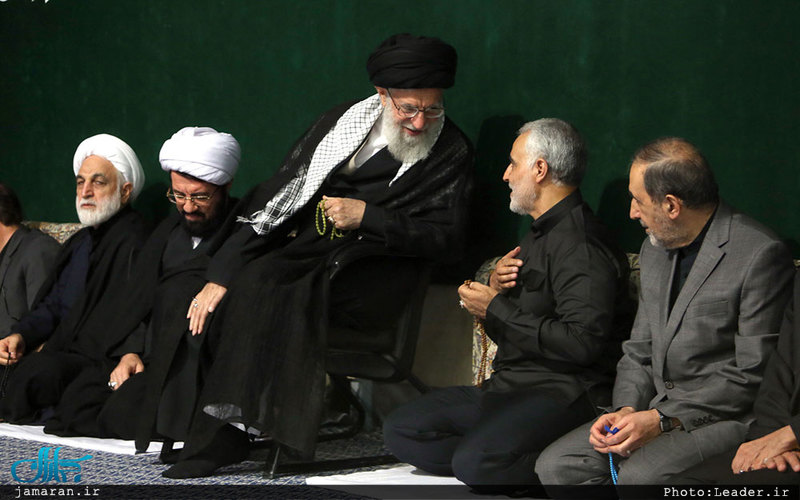 مراسم عزاداری شب عاشورای حسینی با حضور رهبر معظم انقلاب اسلامی