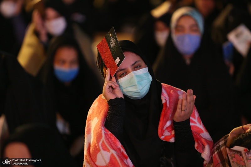 مراسم احیای شب بیست و یکم ماه رمضان در حرم کریمه اهل بیت(س)