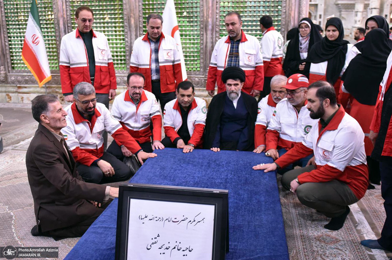 تجدید میثاق امدادگران جمعیت هلال احمر با آرمان های حضرت امام خمینی (س)