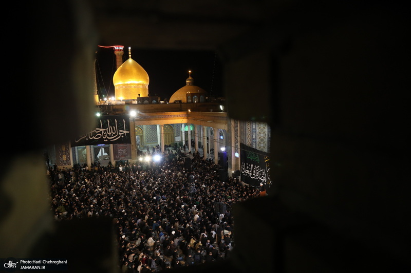 مراسم عزاداری شهادت امام جعفر صادق (ع) در مسجد اعظم قم