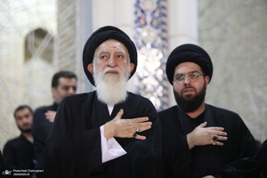 مراسم عزاداری شهادت امام جعفر صادق (ع) در مسجد اعظم قم