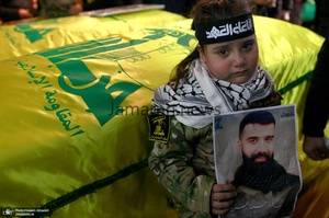 مراسم تشییع شهدای حزب الله در بیروت