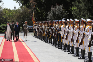 استقبال رسمی رئیس جمهوری از رجب طیب اردوغان