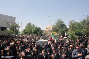 تشییع پیکر شهید «محمد انصاری» در خمین