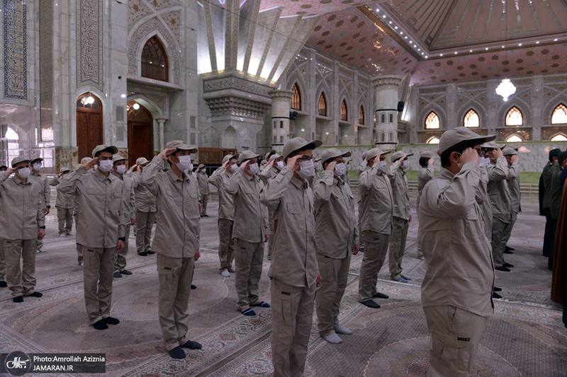 تجدید میثاق فرزندان کارکنان آماد و پشتیبانی سپاه با آرمان‌های حضرت امام(س)