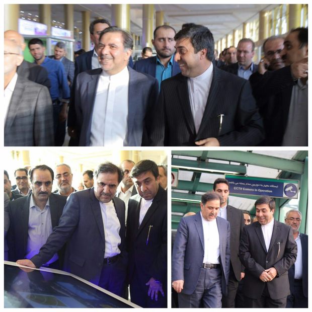 بازدید وزیر راه و شهرسازی از فرودگاه مشهد