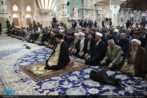 دیدار وزیر و معاونان وزارت فرهنگ و ارشاد اسلامی و جمعی از هنرمندان با سید حسن خمینی