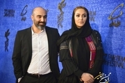 محسن تنابنده و همسرش روی فرش قرمز جشنواره+عکس