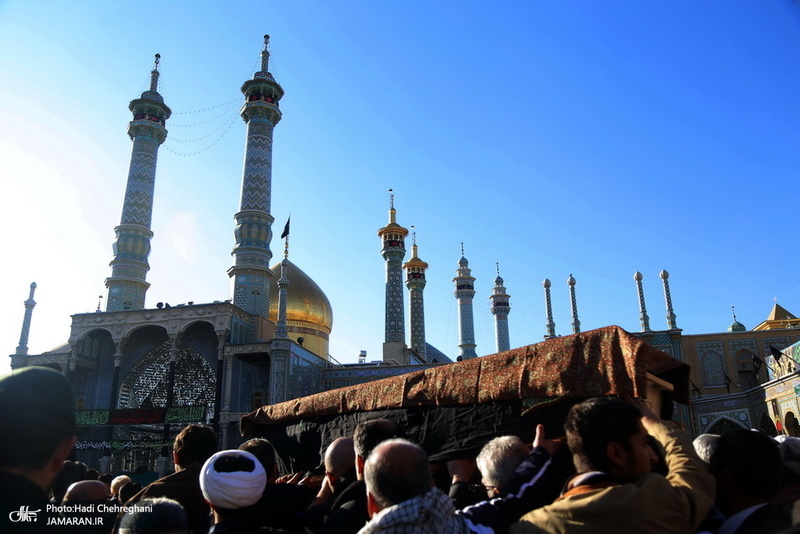 مراسم تشییع و خاکسپاری آیت الله سید هاشم رسولی محلاتی(ره) در قم