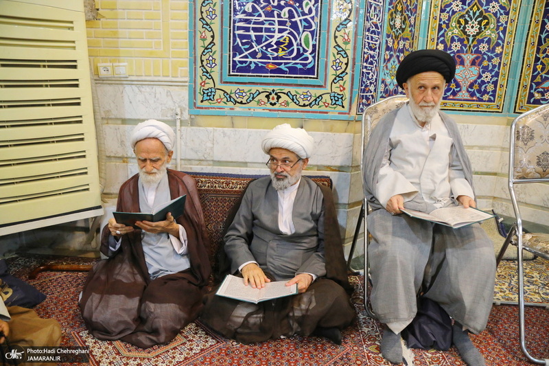 مراسم ترحیم آیت الله العظمی محفوظی (ره) در مسجد رفعت قم