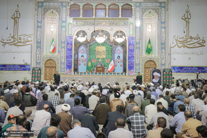 مراسم بزرگداشت آیت‌الله العظمی فیاض در حرم مطهر حضرت معصومه (س)