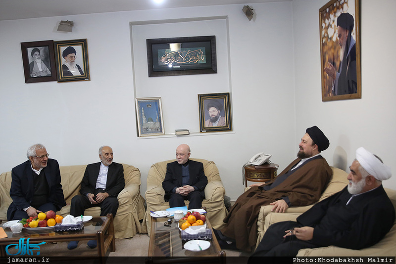 دیدار جمعی از اعضای شورای مرکزی حزب مؤتلفه با سید حسن خمینی 