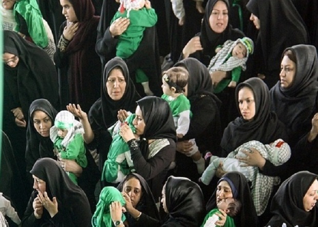 مراسم سوگواری «نوباوگان حسینی» در حرم عبدالعظیم(ع) برگزار شد