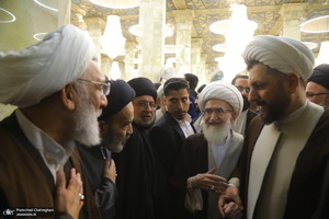 مراسم بزرگداشت شهیدان «علی رازینی» و «محمد مقیسه» در مسجد اعظم قم‎