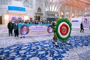 تجدید میثاق جمعی از ورزشکاران و مسئولان باقرشهر با آرمان های حضرت امام خمینی (س)