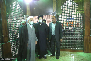 تجدید میثاق رئیس قوه قضائیه و مسئولان عالی قضایی با آرمان‌های حضرت امام خمینی (س)